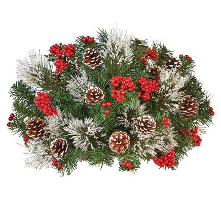 Frosted Pine Bushes, Set of 3-380364