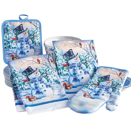 4-Piece Snowman Kitchen Set-380381
