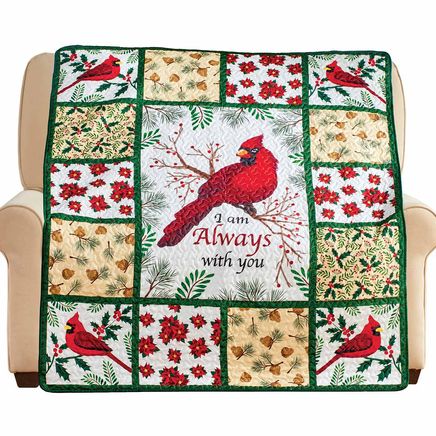 Cardinal Patch Quilted Throw-380396