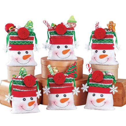 Holiday Snowman Treat Bags, Set of 6-380412