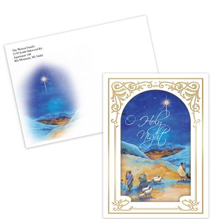 View product details for Personalized The Wonder of Christmas Cards By Holiday Peak™, Set of 20