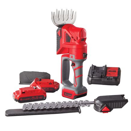 Mini Hedge Trimmer, 2 Batteries and Charger Set By LivingSURE™-380523