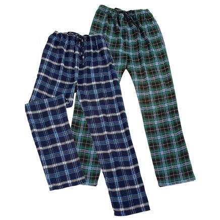 Men's Flannel Pajama Pants, 2 Pairs-380540