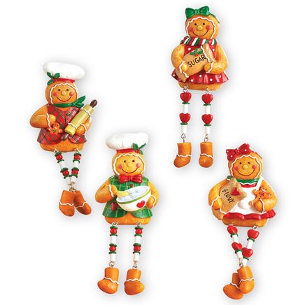 View product details for Gingerbread Sitters, Set of 4