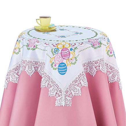 View product details for Easter Eggs Lace Table Topper