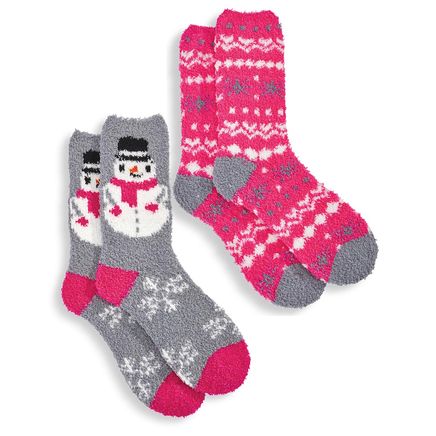 Snowman Slipper Socks-380587