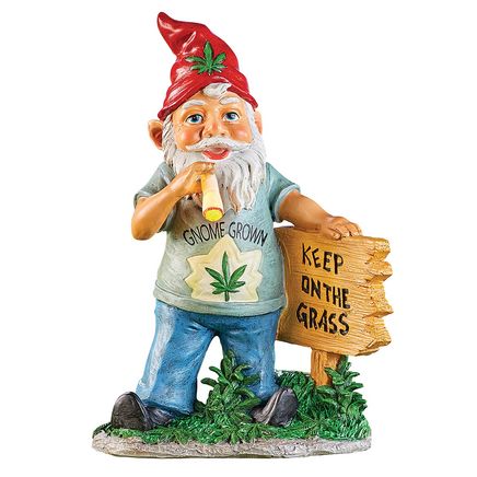 View product details for Solar Willie Pot-Smoking Gnome By Collections Etc.™