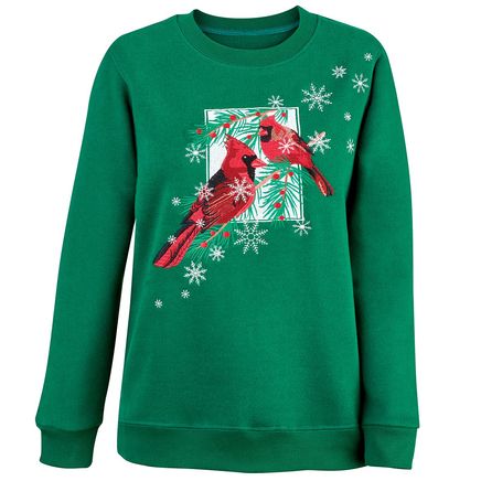 Snowy Cardinal Sweatshirt-380598