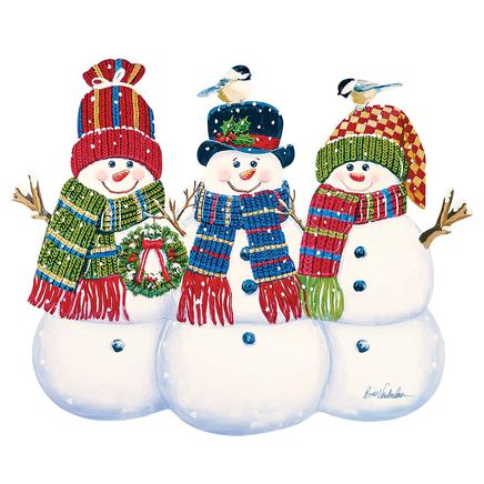 Snowmen Trio Stake-380612