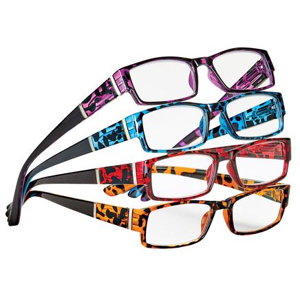 Color Tortoise Reading Glasses, Set of 4-380613