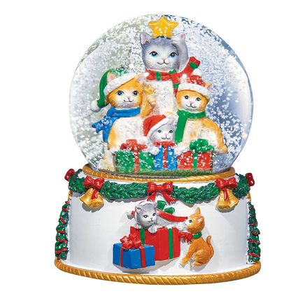 Christmas Cats Snow Globe-380641