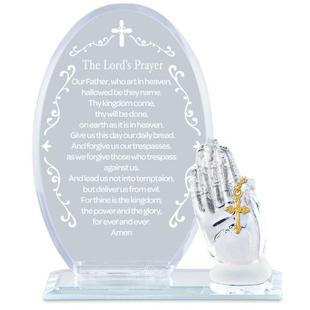 The Lord's Prayer Glass Tabletop Display-380654