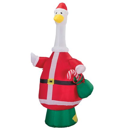 View product details for Lighted 6-Ft. Inflatable Goose By Gaggleville®