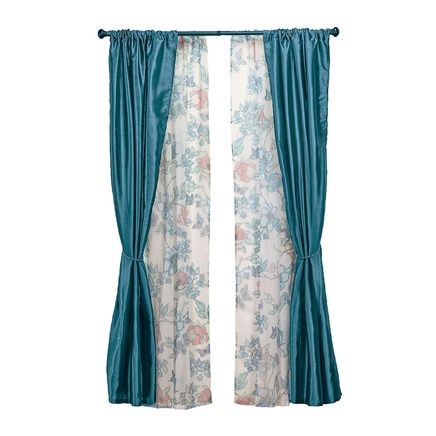 View product details for 6-Piece Lustrous Faux Silk Window Curtain Set