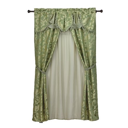 View product details for 6-Piece Allison Jacquard Window Curtain Set