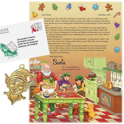 Personalized Letter From Santa and Ornament-310285