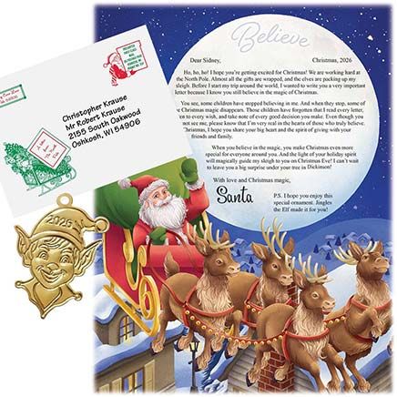 Personalized I Believe Santa Letter and Ornament-315168