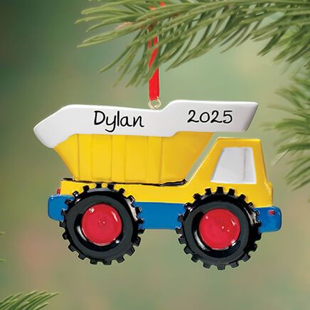 Personalized Dump Truck Ornament-316695