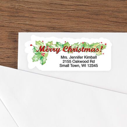 View product details for Merry Christmas Labels, Set of 250