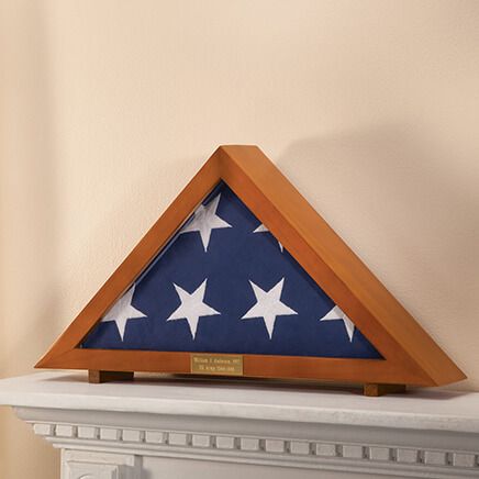 Personalized Veterans Flag Display Case-332797