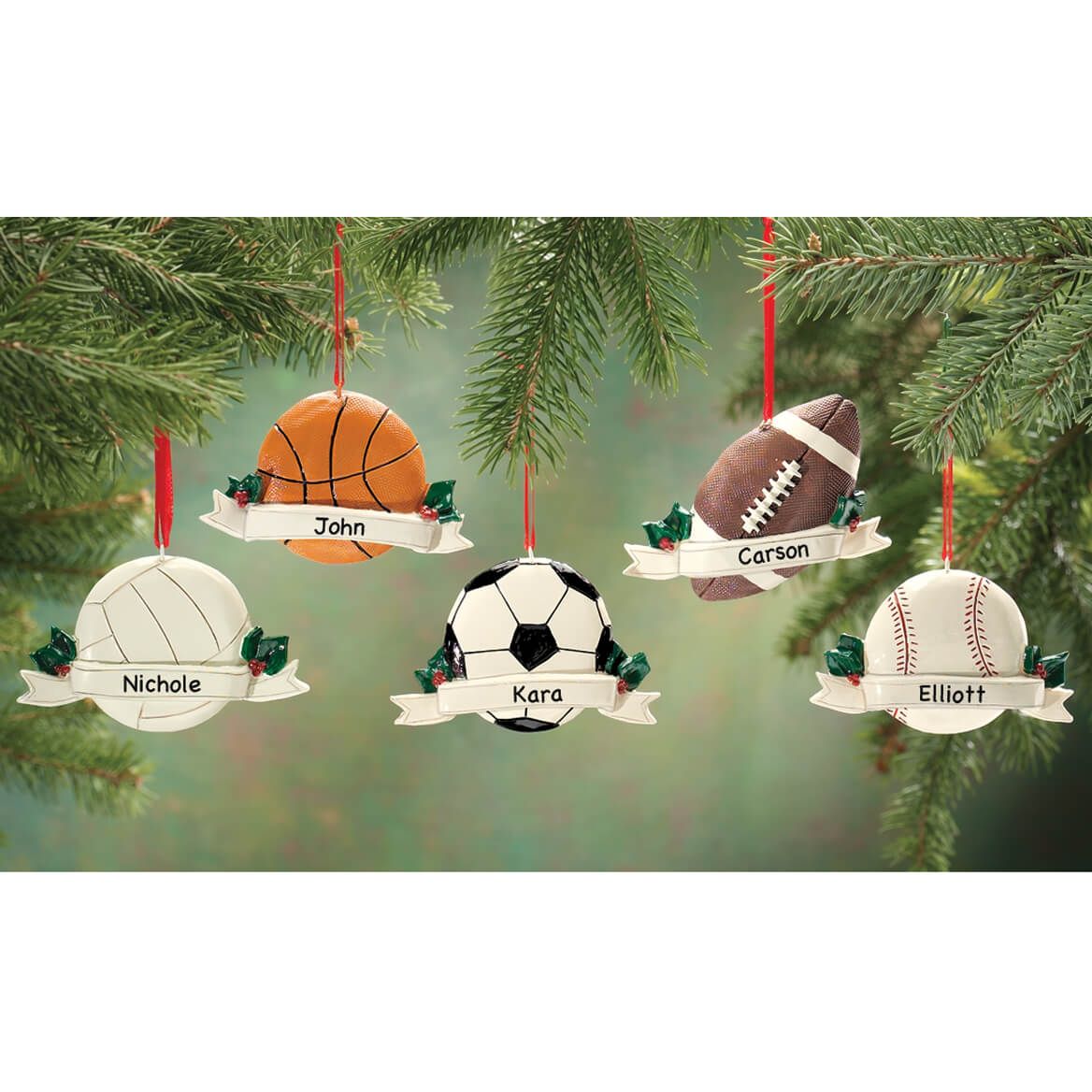 Personalized Sports Ball Ornament + '-' + 334667