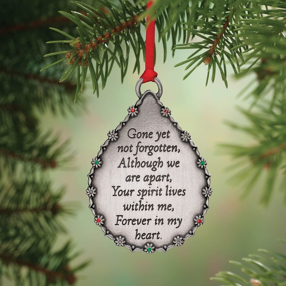 Personalized Teardrop Memorial Ornament + '-' + 334882