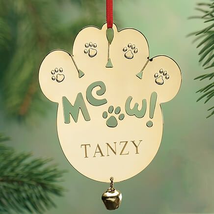 Personalized Meow Brass Ornament-339451