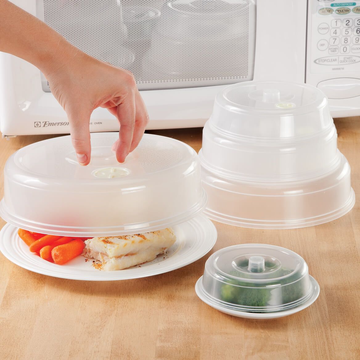 Vented Microwave Plate Covers, Set of 5 + '-' + 341943