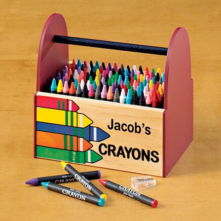 Personalized Wooden Crayon Caddy-342456