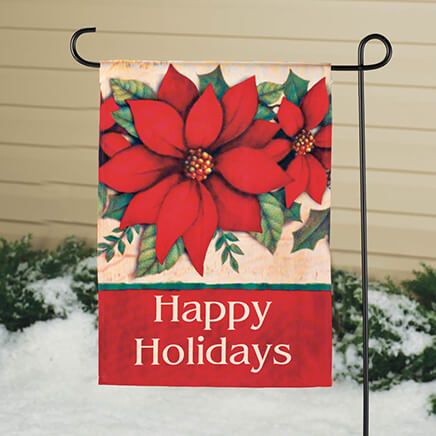 Poinsettia Garden Flag-342900