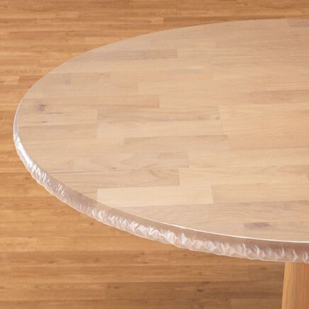 Clear Vinyl Elasticized Tablecover-344625