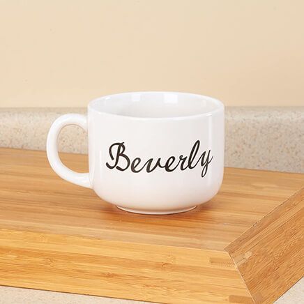 Personalized Script Soup Mug, 22 oz.-345434