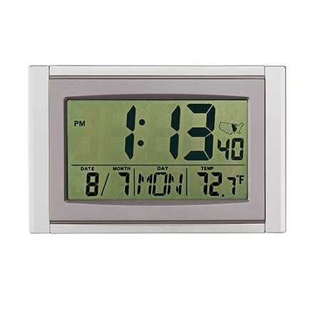 5-In-1 Large LCD Atomic Clock-346925