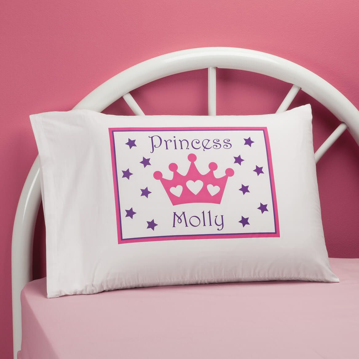 Personalized Princess Crown Pillowcase + '-' + 347263