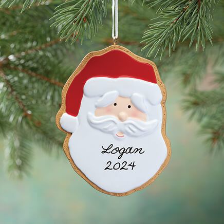 Personalized Santa Gingerbread Cookie Ornament-347625
