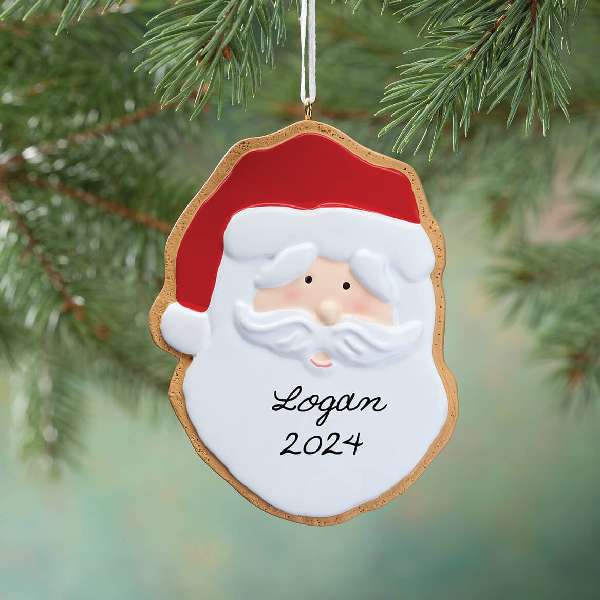 Personalized Santa Gingerbread Cookie Ornament + '-' + 347625