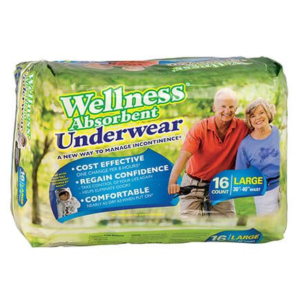 Wellness® Absorbent Underwear, Case-348263