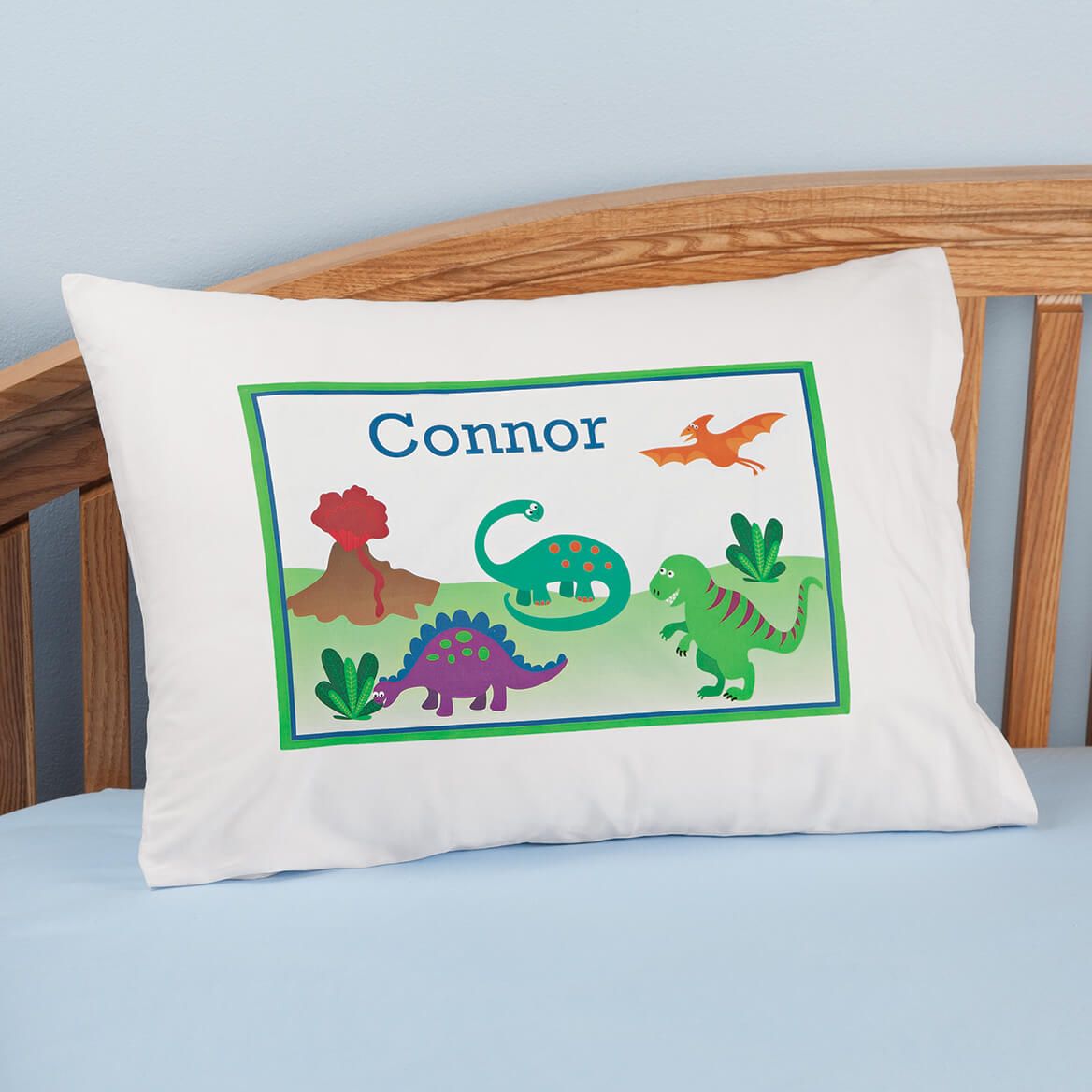 Personalized Dinosaur Pillowcase + '-' + 350017