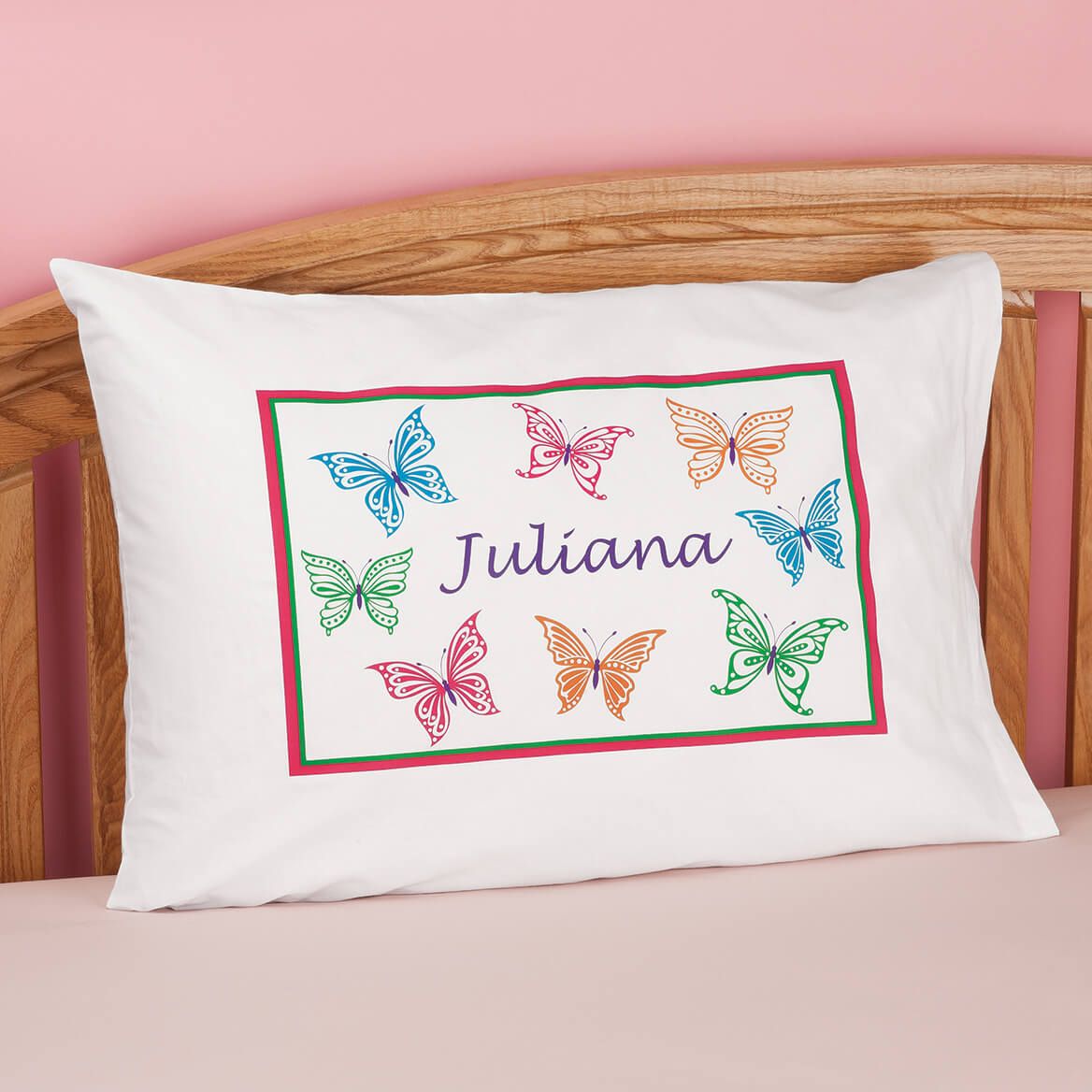 Personalized Butterflies Pillowcase + '-' + 350018