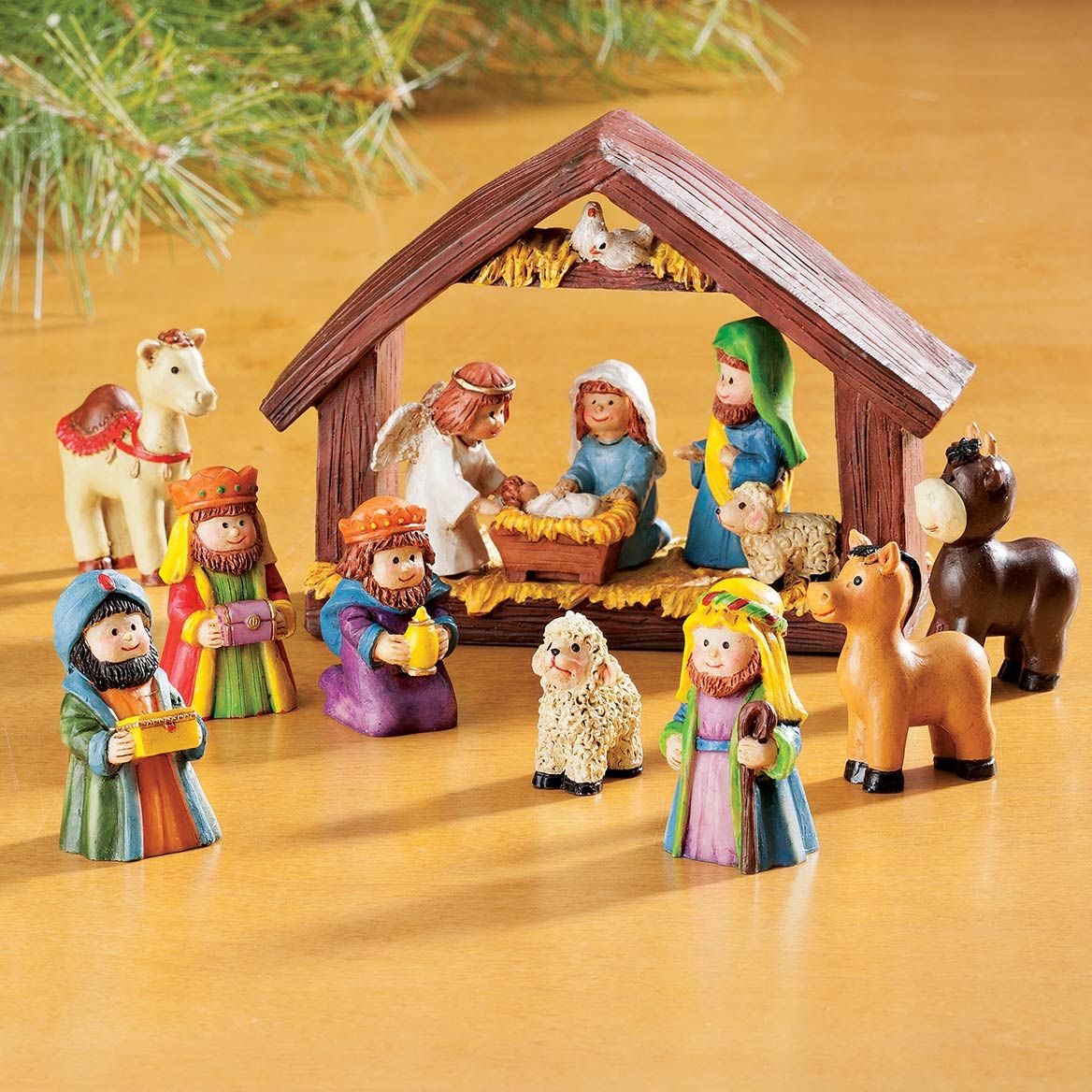 Resin Tabletop Nativity Set + '-' + 351838