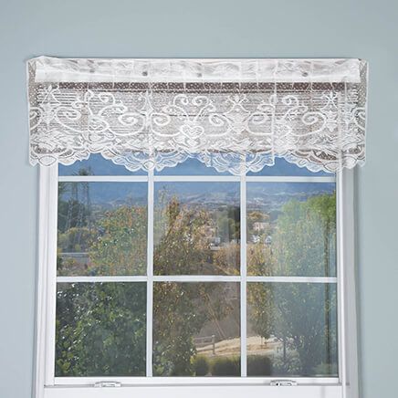 Magnetic Floral Lace Valance-352254