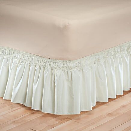 Solid Wrap Around Elastic Bed Skirt by OakRidge™-352789