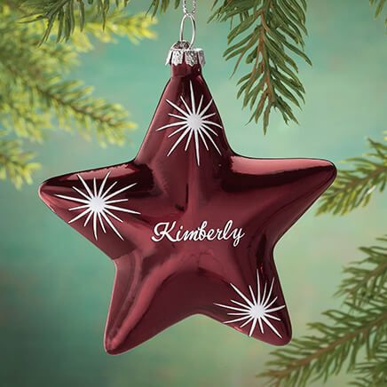 Personalized Birthstone Star Ornament-352826