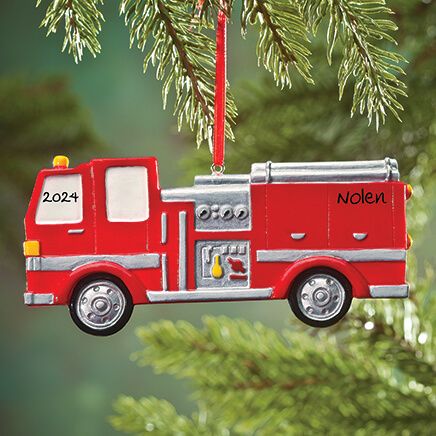 Personalized Fire Truck Ornament-353205