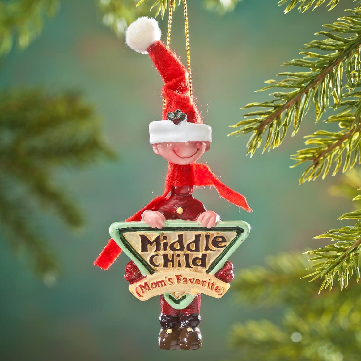 Personalized Mom's Favorite Middle Child Ornament + '-' + 353219