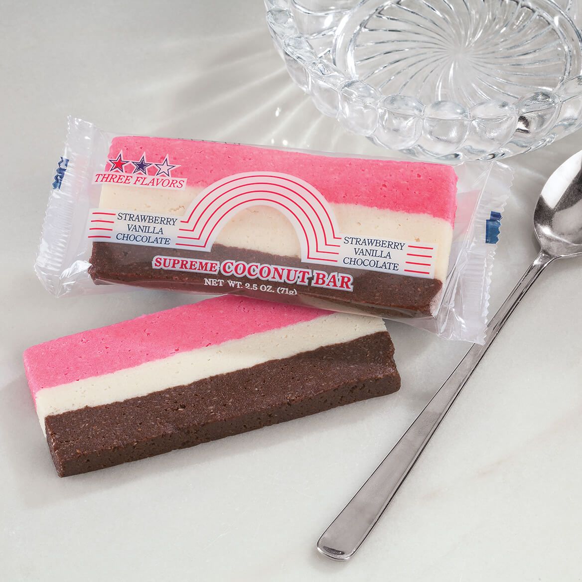Neopolitan Coconut Rainbow Bars, Set of 2 + '-' + 353936
