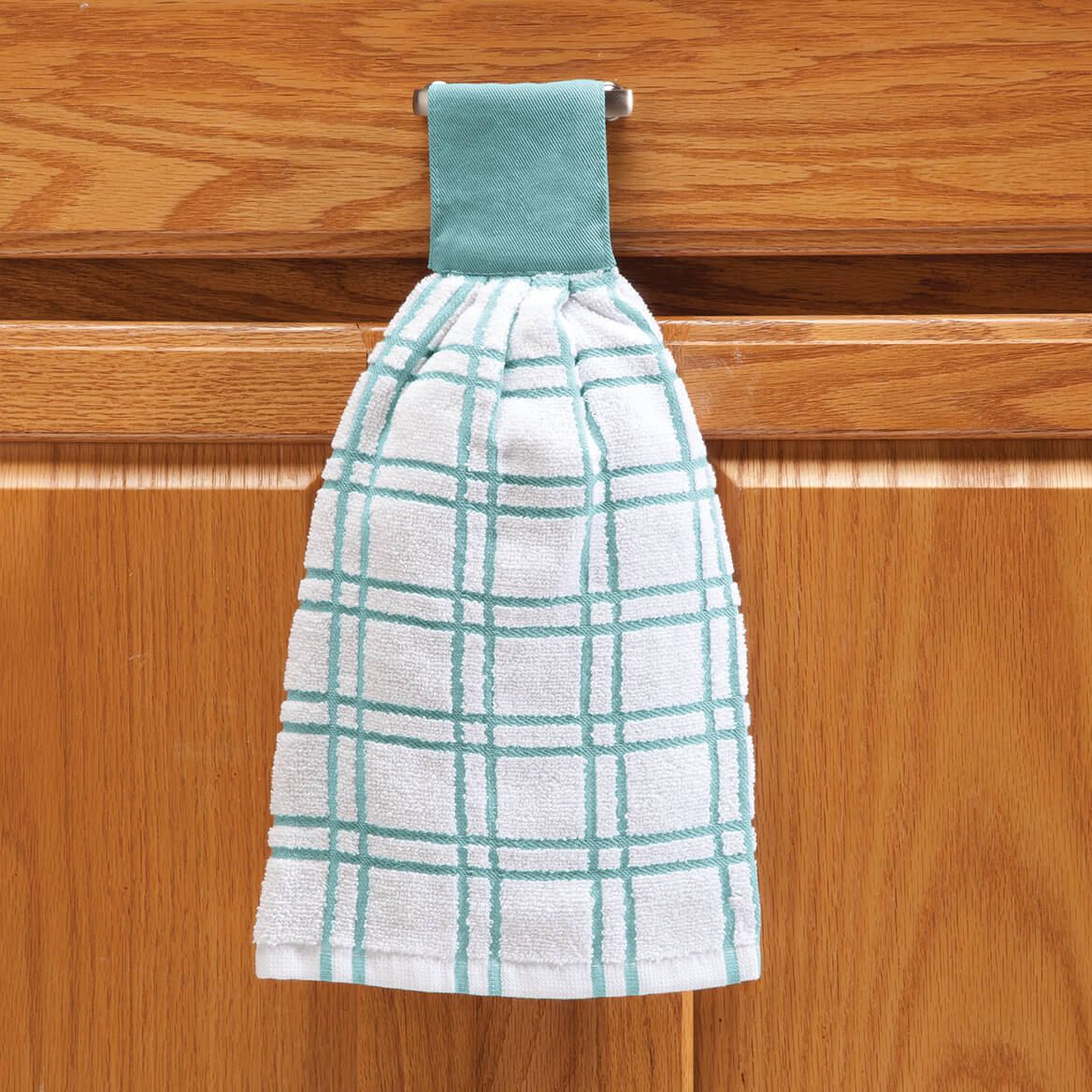 Cotton Hanging Towel, Checked + '-' + 354570