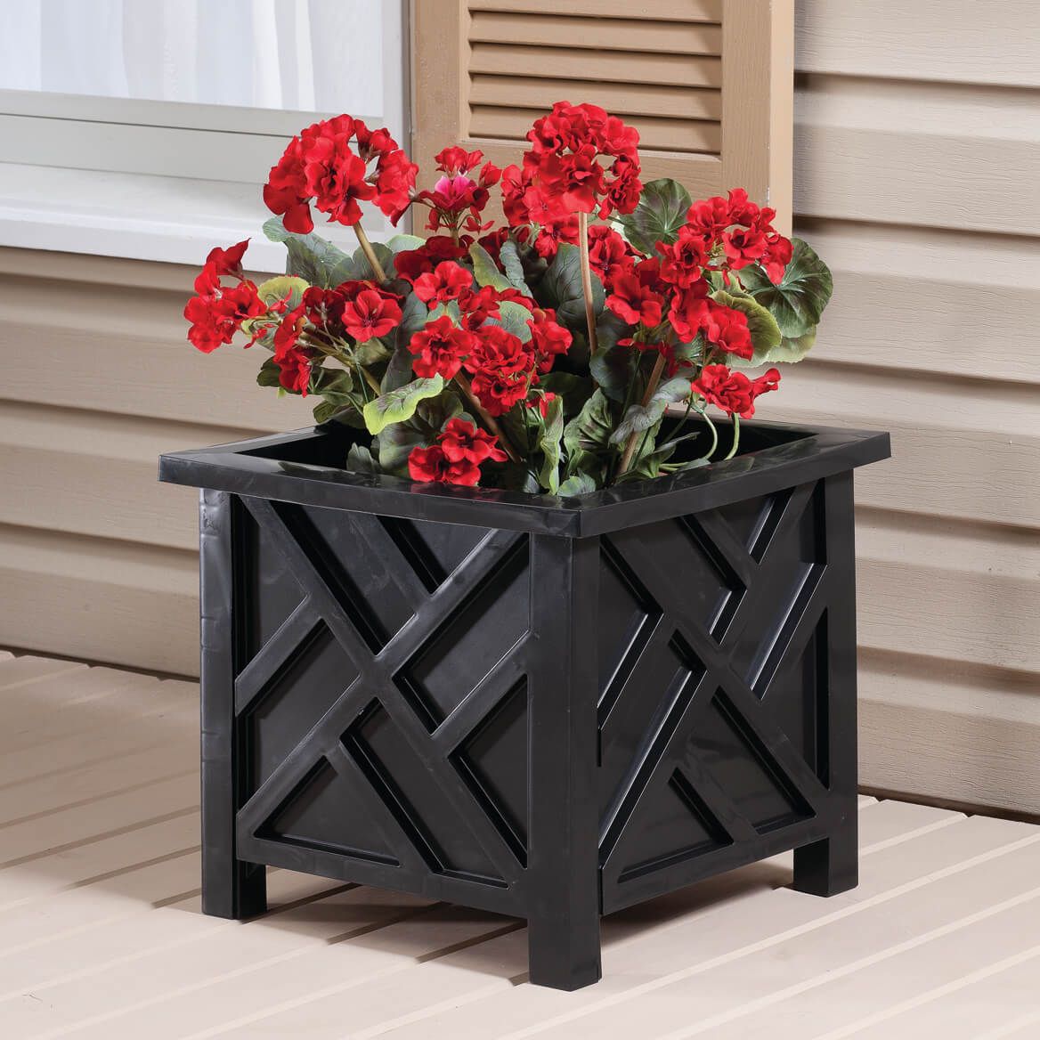 Black Chippendale Planter + '-' + 354643