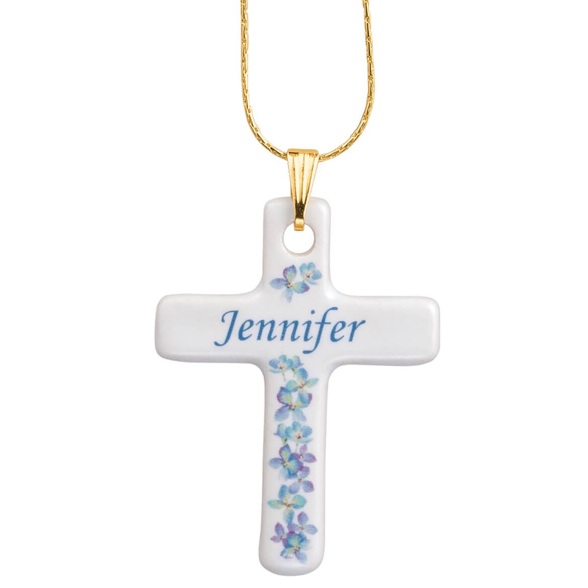 Personalized Porcelain Cross Pendant + '-' + 355896