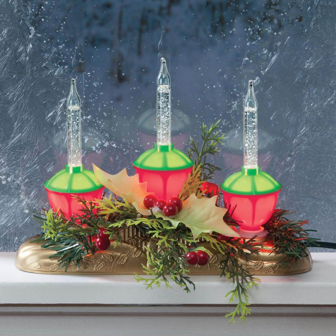 Bubble Light Centerpiece, 3 Bulbs + '-' + 357329
